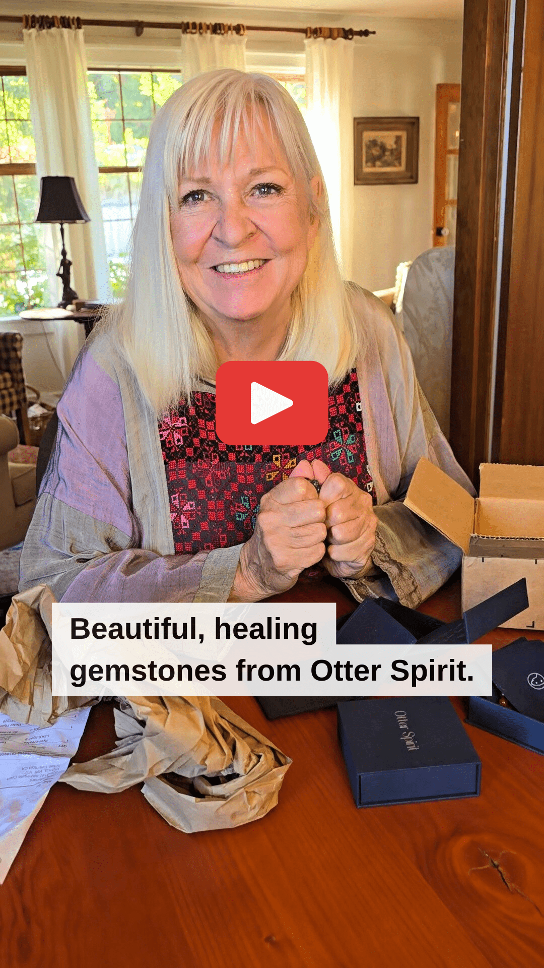 Positive Healing Energy - Beautiful Otter Spirit Bracelets - Gemstones with Purpose, Jane Kennard YouTube video